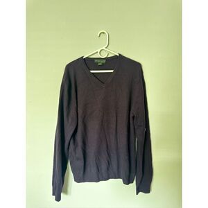 The‎ Men's Store at Bloomingdale's Cashmere V-Neck Sweater Size XL